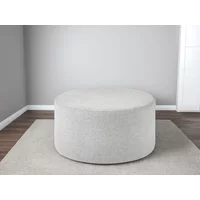 Julian Bowen Seattle Grey Linen Footstool