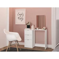 Birlea Madison White 3 Drawer Dressing Table and Mirror