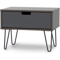 Welcome Shanghai 1 Drawer Wide Bedside Table Assembled