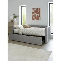 Very Home York Day Bed With Trundle Under Bed With Mattress Options (Buy &Amp; Save!) - Bed Frame With Microquilt Mattress