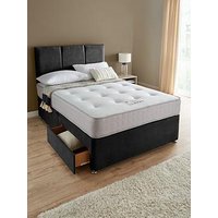 Very Home Sheridan Double Divan &Amp; Hb With 2 Drawers &Amp; Comfort Plus Mattress - Fsc&Reg; Certified