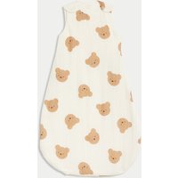 Spencer Bear™ Pure Cotton Spencer Bear™ 2.5 Tog Sleeping Bag (0-3 Yrs) White Mix