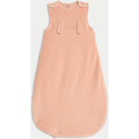 M&S Cotton Rich 2.5 Tog Animal Face Sleeping Bag (0-36 Mths) Pink