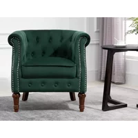 Birlea Freya Green Velvet Fabric Chair