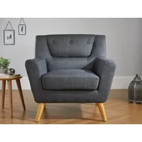 Birlea Lambeth Grey Fabric Chair